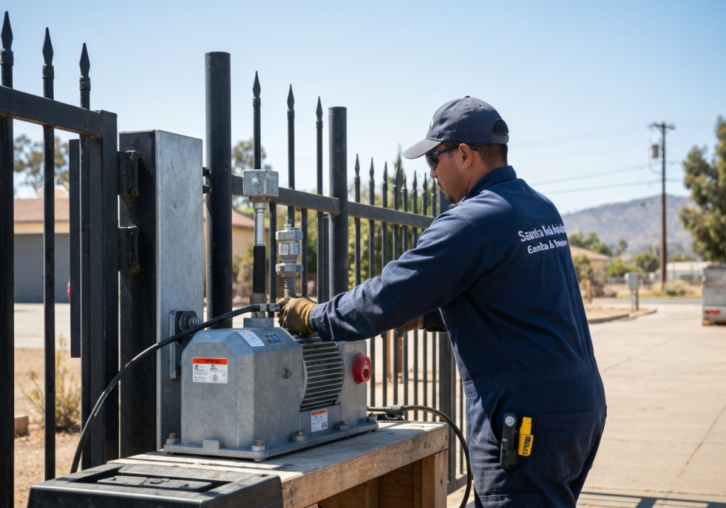 Gate motor and opener repair by a professional technician